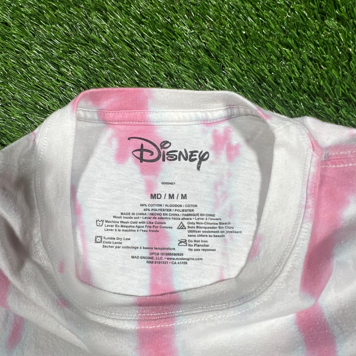 Mickey and Minnie Tie Dye Longlseeve Size Medium USED v16759