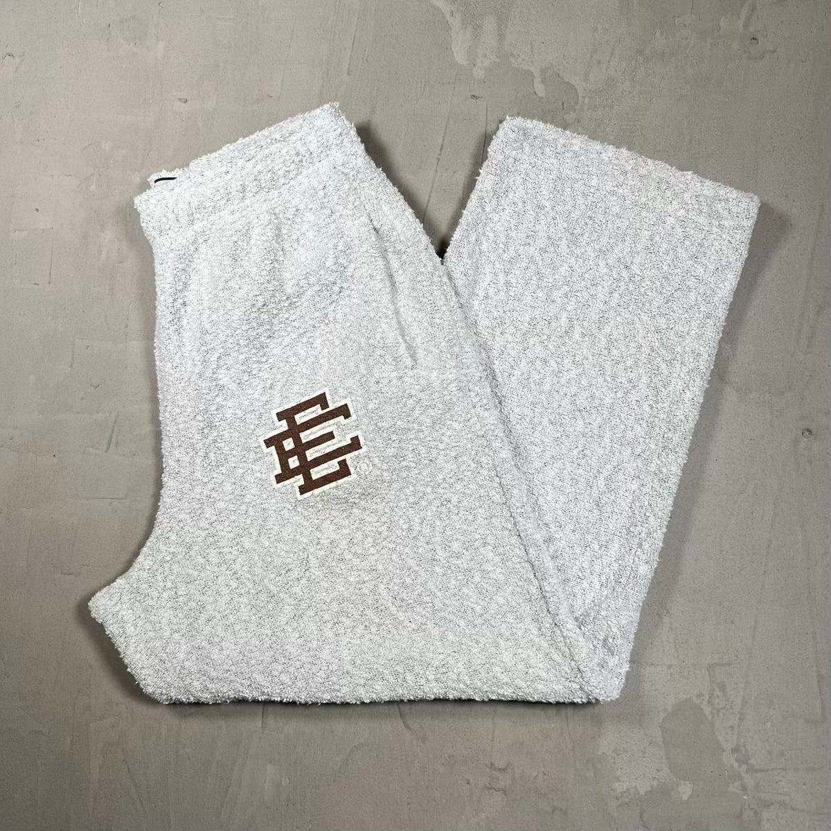 Eric Emanuel EE Grey/Brown Boucle Sweatpants Size XL USED x18461