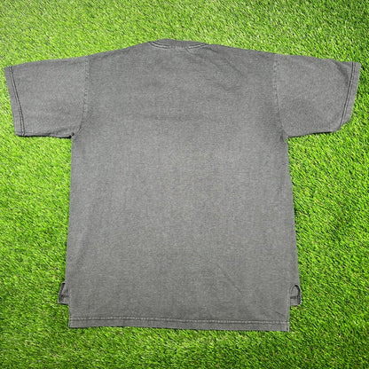 1990s Marlboro Dark Grey Pocket Tee Size Small USED v16875