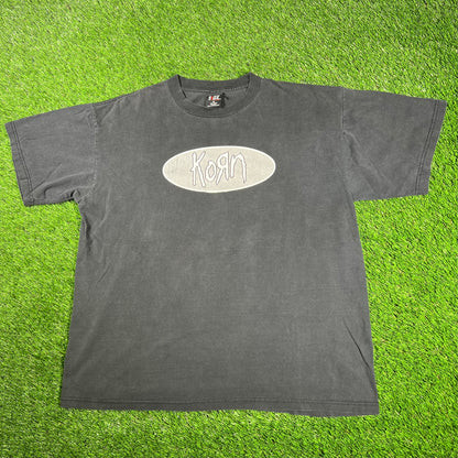 1998 Korn 1st Amendment Black Tee Size XL USED v17172