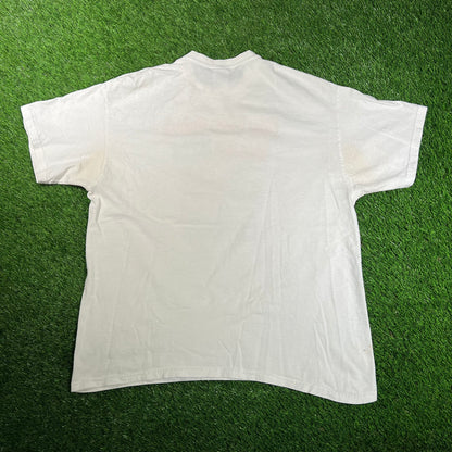 Y2K My Kids Think Im An ATM White Tee Size XL USED v18172
