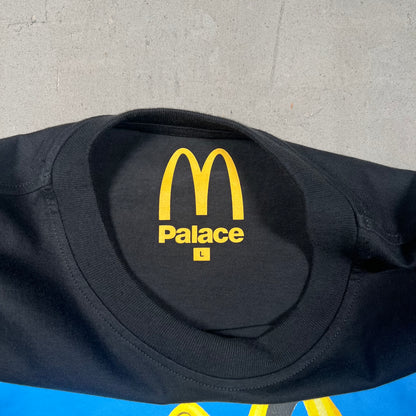 Palace Mcdonalds Black Arches Tee Size Large USED x15395