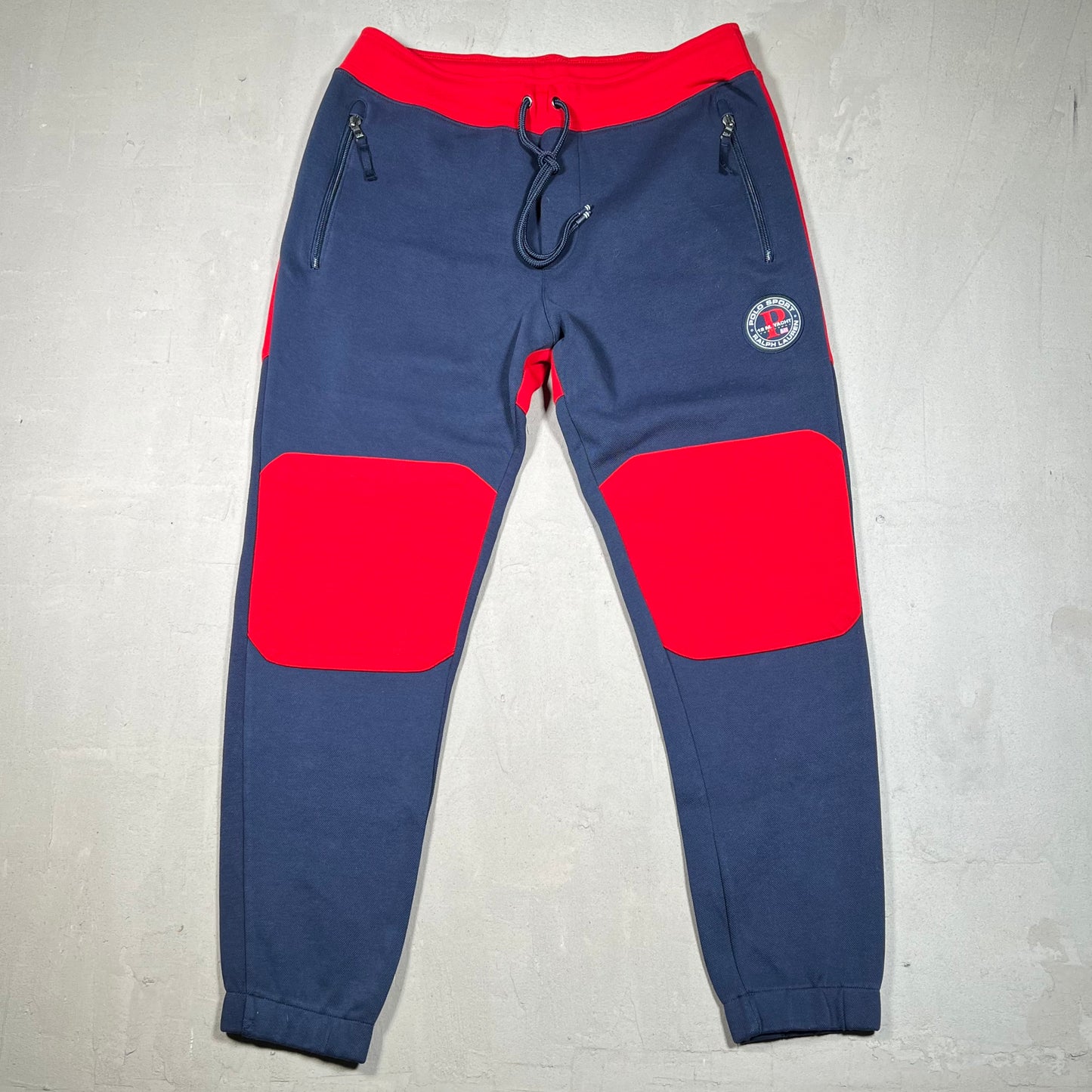 Polo Sport Ralph Lauren Navy/Red Track Pants Size Small USED v19035