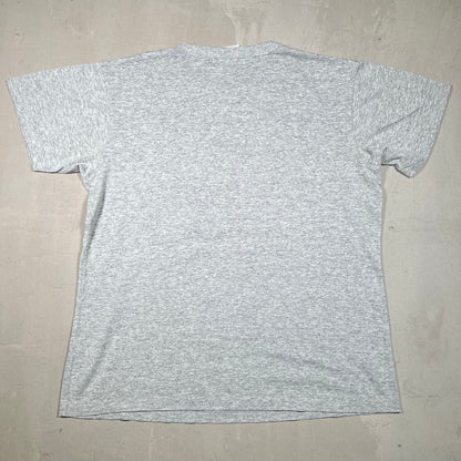 1980s University Of British Columbia ThunderBirds Logo Grey Tee Size XL USED v19117