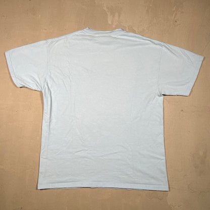 Y2K Disney Cruise Line Castaway Cay Light Blue Tee Size Small USED v19142