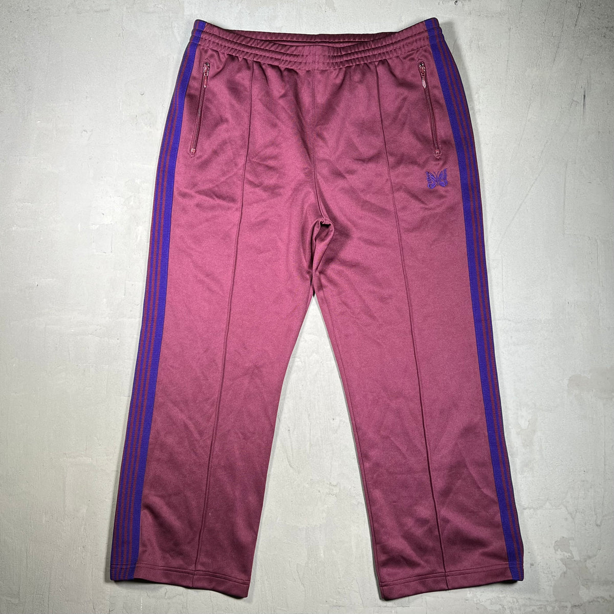 Needles Burgundy/Purple Track Pants Size XL USED x18655