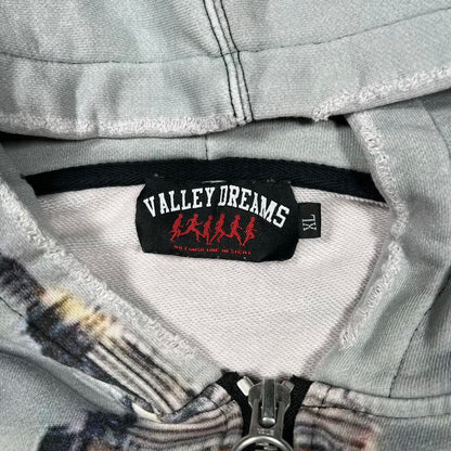Vale NY Skyline Zip Up Hoodie Size XL USED x18529