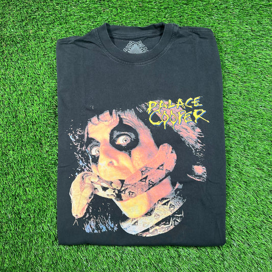 Palace Alice Cooper Black Tee Size Medium USED x16194