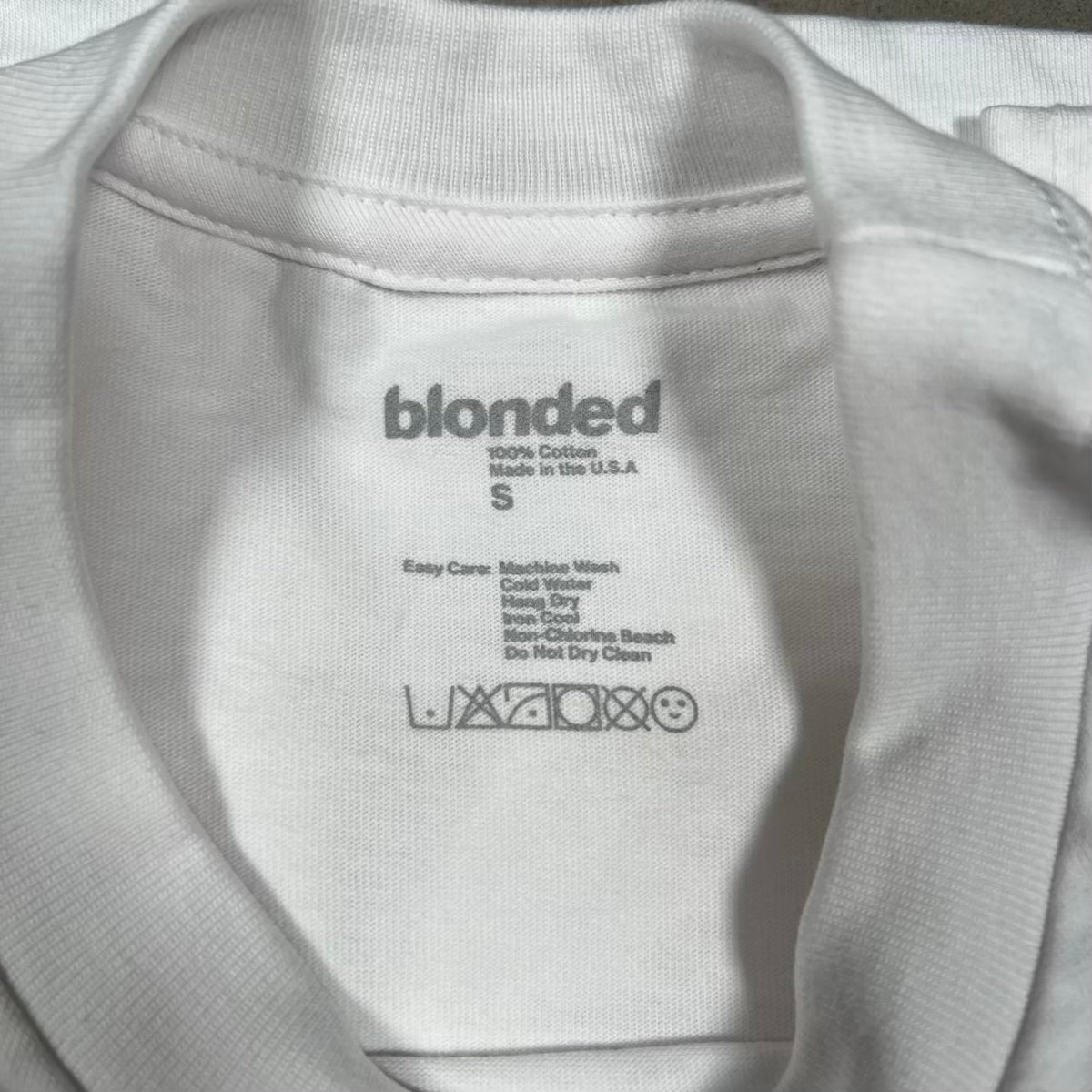 Frank Ocean BlondedRadio Iceman White Tee Size Small NEW x10812