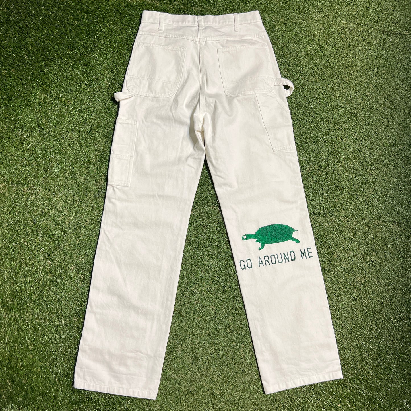 CPFM 2022 Im Tired White Double Knee Painters Pants Size 1 (32) USED