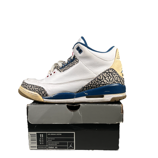 Jordan 3 True Blue (2001) Size 11 USED s19795