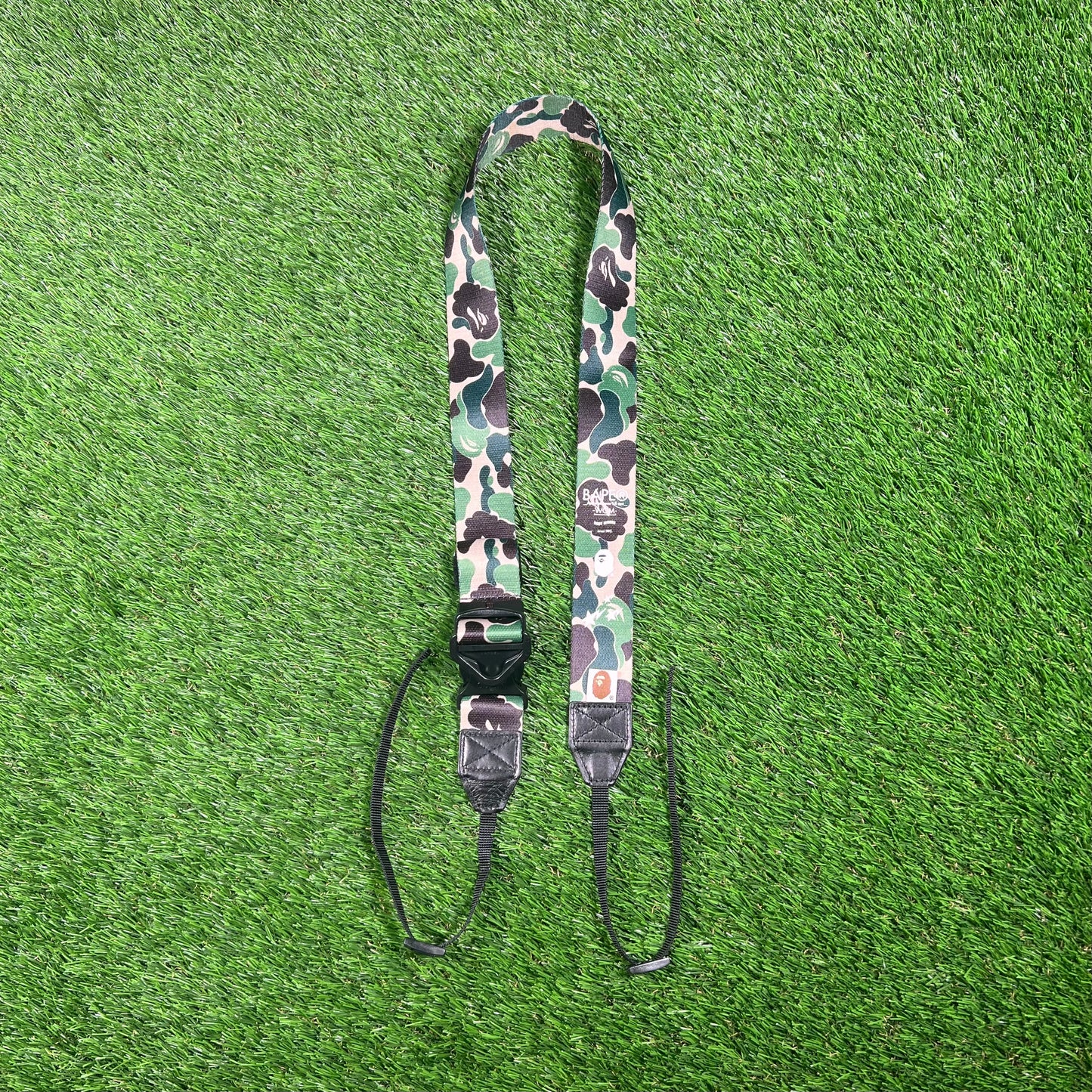 Bape Green Camo Camera Strap USED x15400