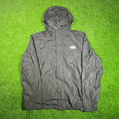 North Face Black Windbreaker Size Large USED v17975