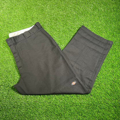 Dickies Straight Leg Black Pants Size 44x30 USED v18070