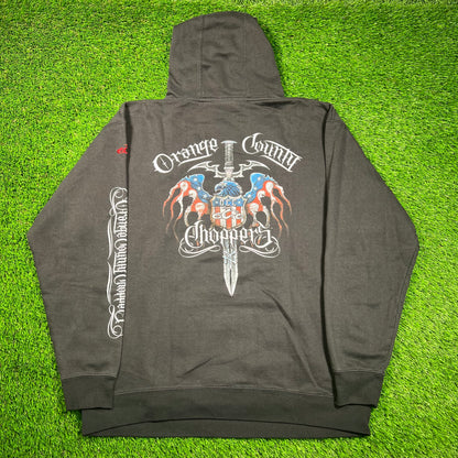 2010's Orange County Choppers Black Hoodie Size Large USED v18684