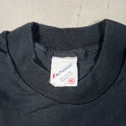 1994 New York Mets Black Big Logo Tee SIze XL USED v19347
