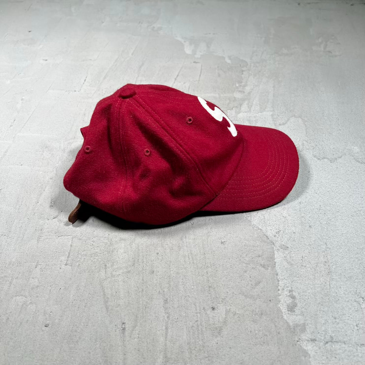 Supreme Loro Piana S Logo Burgundy Hat (2021) USED x18380