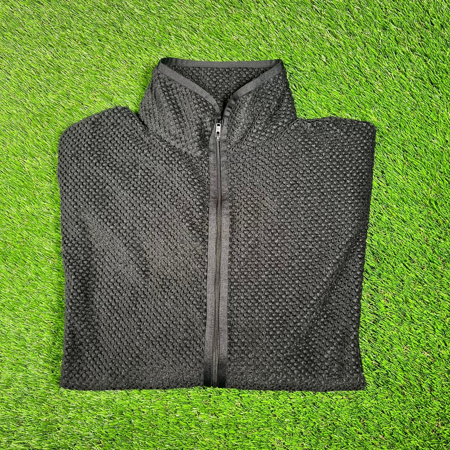 Adidas Y3 Yohji Yamamoto Black Zip Up Sweater Small USED x15366