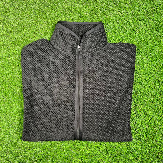 Adidas Y3 Yohji Yamamoto Black Zip Up Sweater Small USED x15366