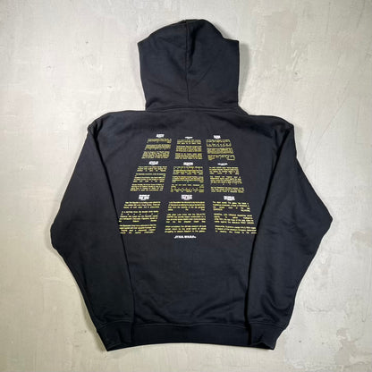 Kith Star Wars Credits Hoodie Black Suize Large USED x18831