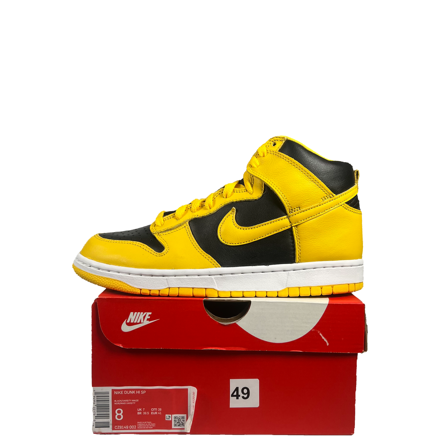 Nike Dunk High Iowa (2020) Size 8 NEW s20439