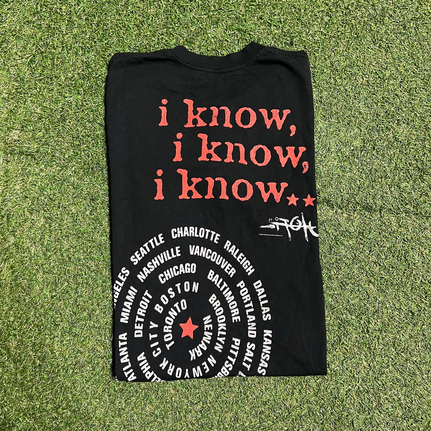 Travis Scott Utopia "I Know" Portrait Black Tee Size Medium USED x13485
