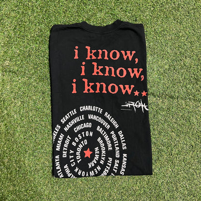 Travis Scott Utopia "I Know" Portrait Black Tee Size Medium USED x13485