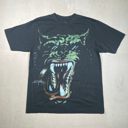 Travis Scott Circus Maximus Tiger Black Tee Size Medium USED x17383