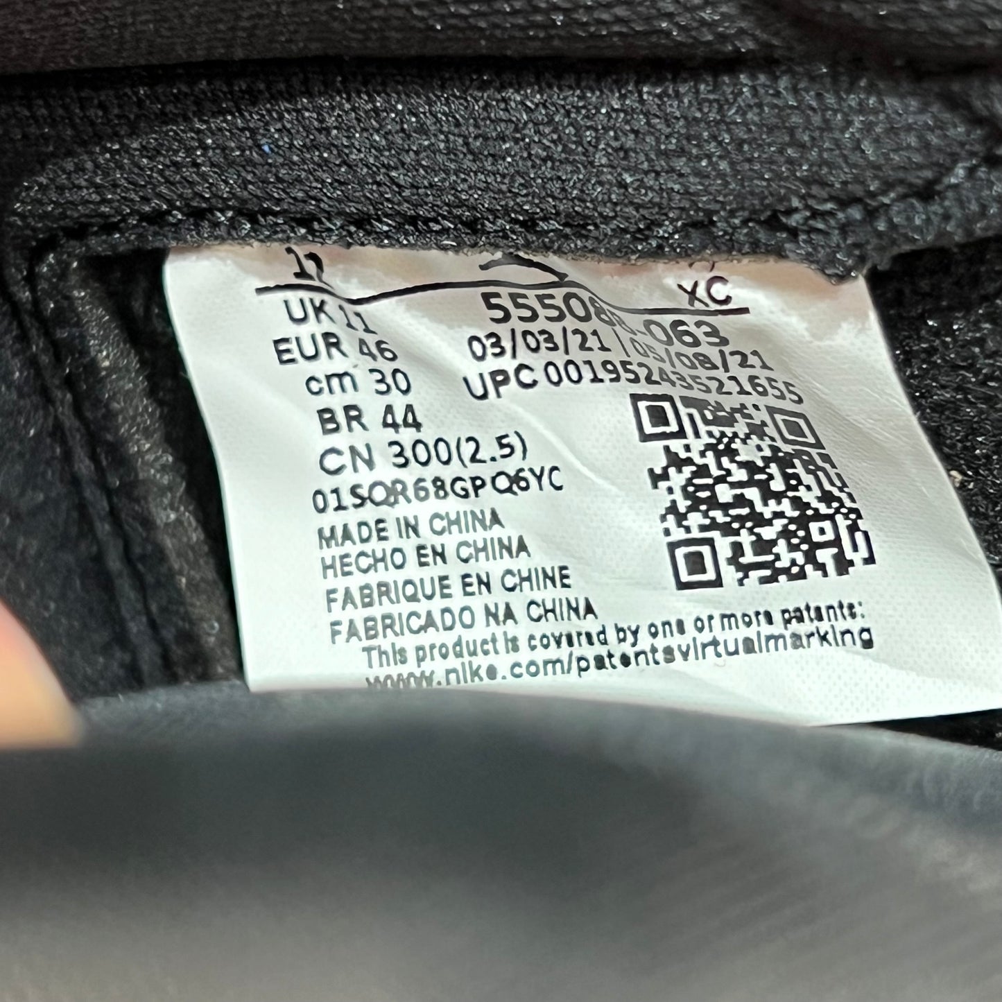 Jordan 1 High Patent Bred (2021) Size 12 NEW s18779
