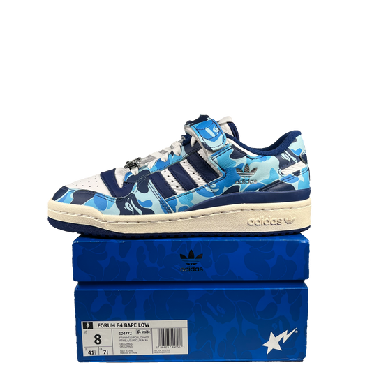 Adidas Forum 84 Low Bape Blue Camo (2023) Size 8 NEW s19622