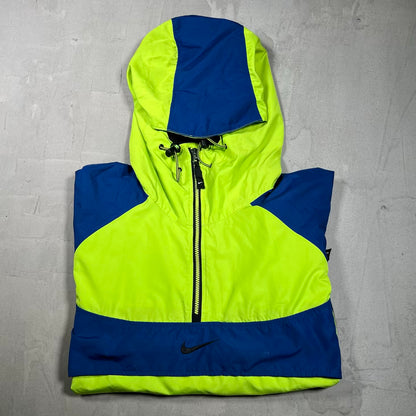 1990s Nike ACG Green/Blue Windbreaker Packable Jacket Size Large USED v20237