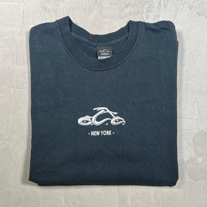 Y2K OCC Choppers Black Tee Size Large USED v20403