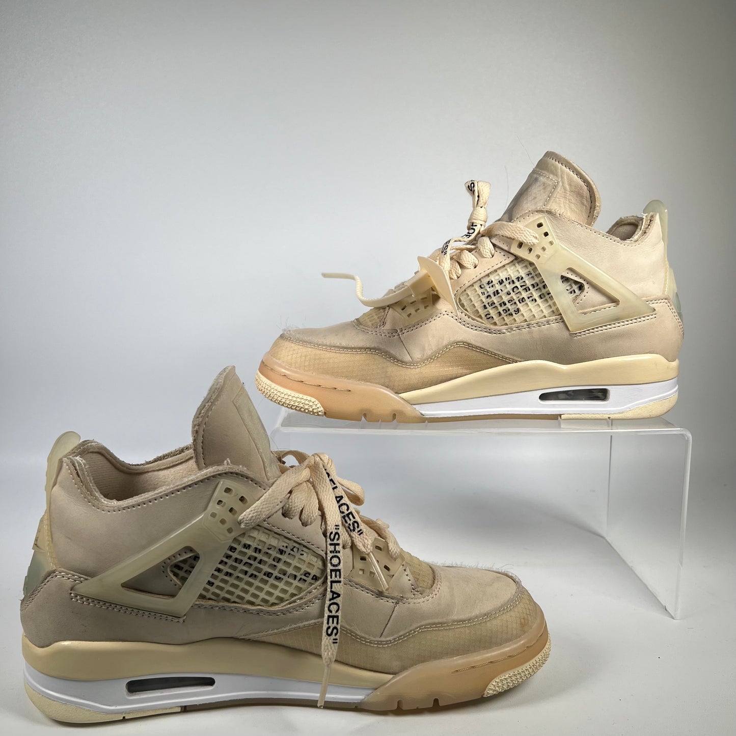 Jordan 4 Off White Sail Size 7.5m / 9w USED s15717