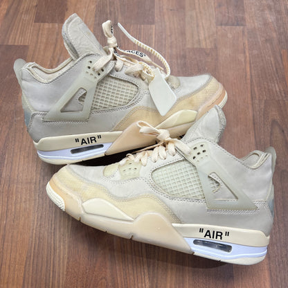Jordan 4 Off White Sail Size 7.5m / 9w USED s15717