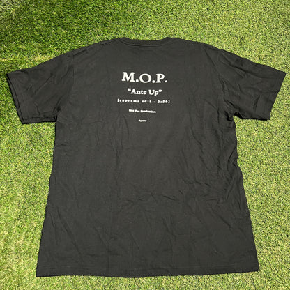 Supreme M.O.P. Black Tee Size Large USED x13561