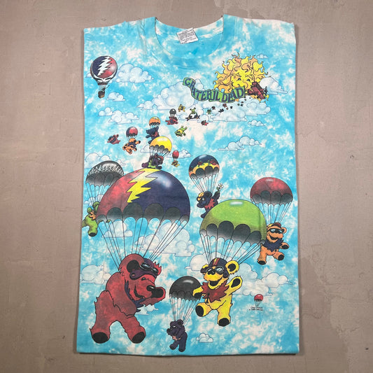 Grateful Dead Parachuting Bears 1993 Size XL USED v10943