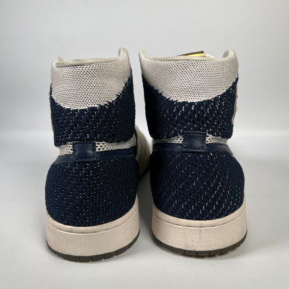 Jordan 1 High Flyknit Derek Jeter RE2PECT (2017) Size 11 USED s19440