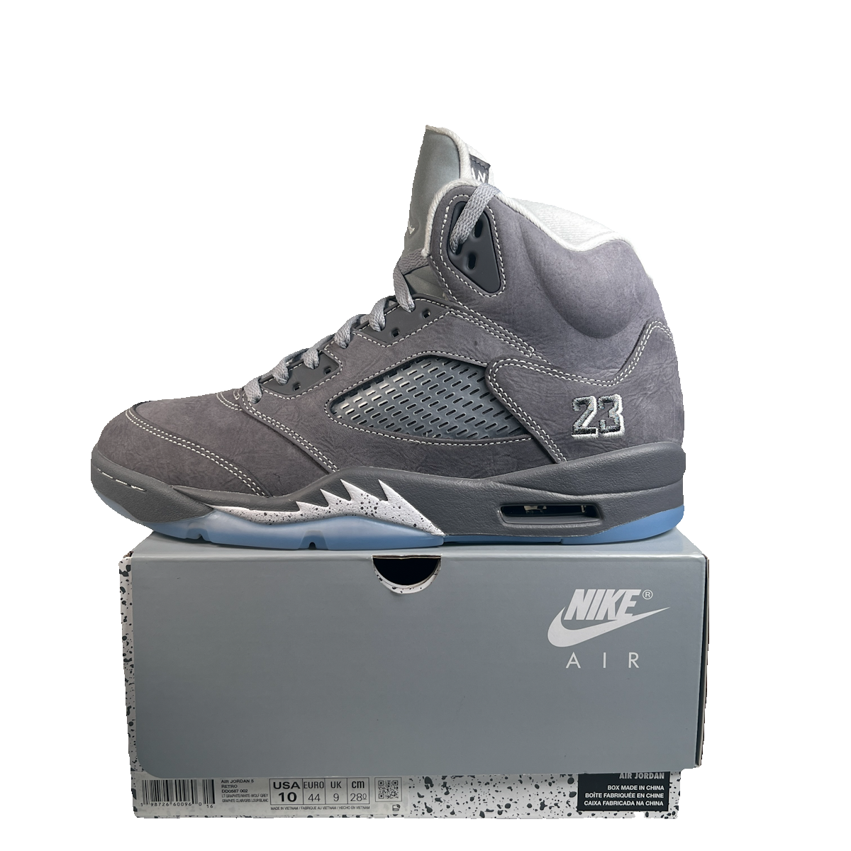 Jordan 5 Wolf Grey (2025) Size 10 NEW s23364