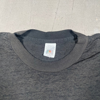 1990s Fruit of the Lom Black Pocket Tee Size Large USED v19174