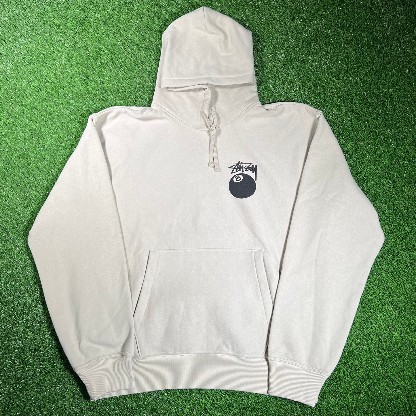 Stussy 8 Ball Sand Pull Over Hoodie Size XL USED x16066