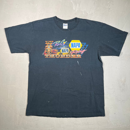 2008 Nitro Thunder Napa Racing Black Tee Size Large USED v19223