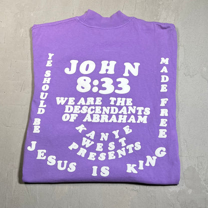 Kanye West CPFM Jesus is King Purple Tee Size Small USED x17640