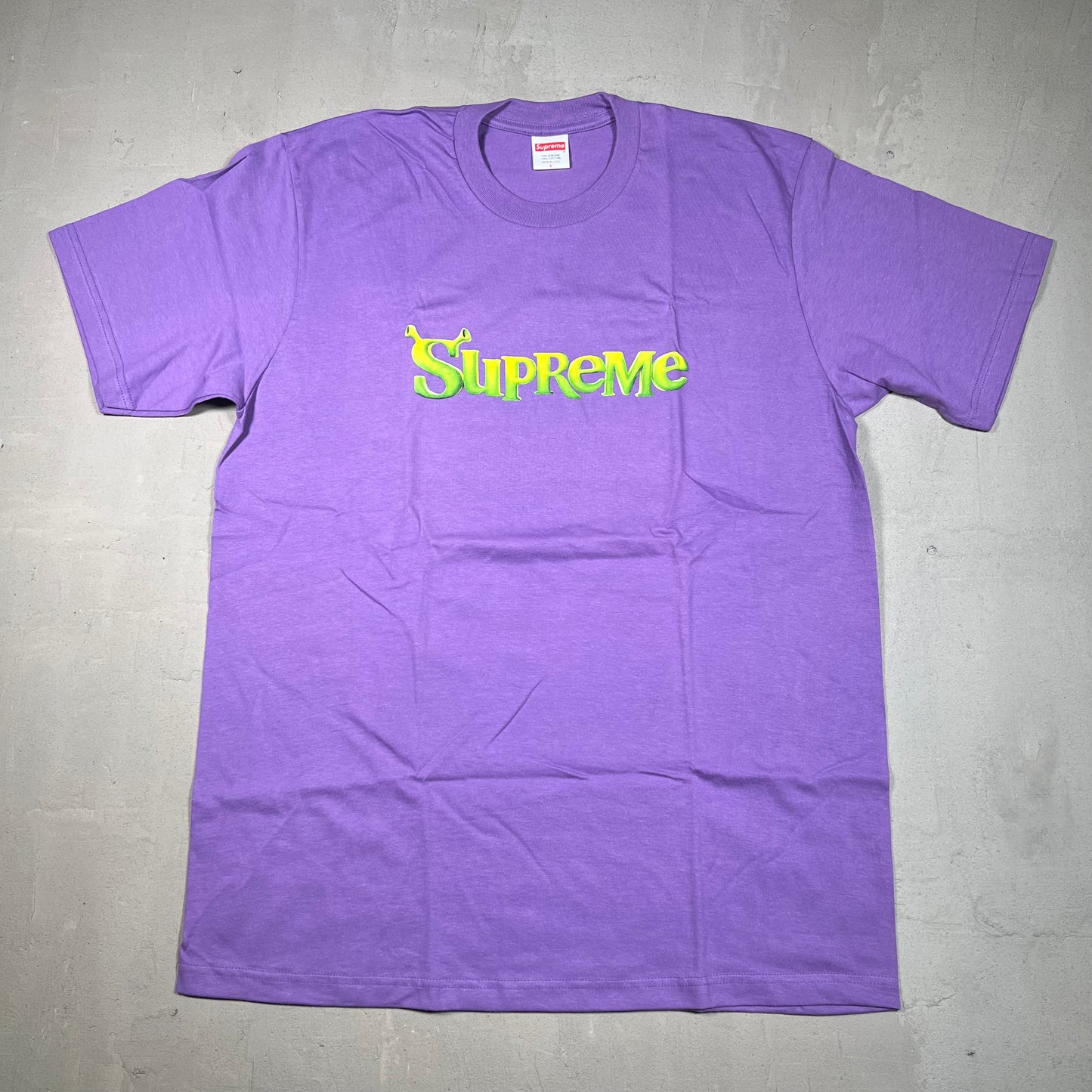 Supreme Shrek Purple Tee Size Large NEW x17154
