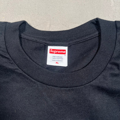 Supreme Snow White Tee Black (2024) Size XL USED x17495