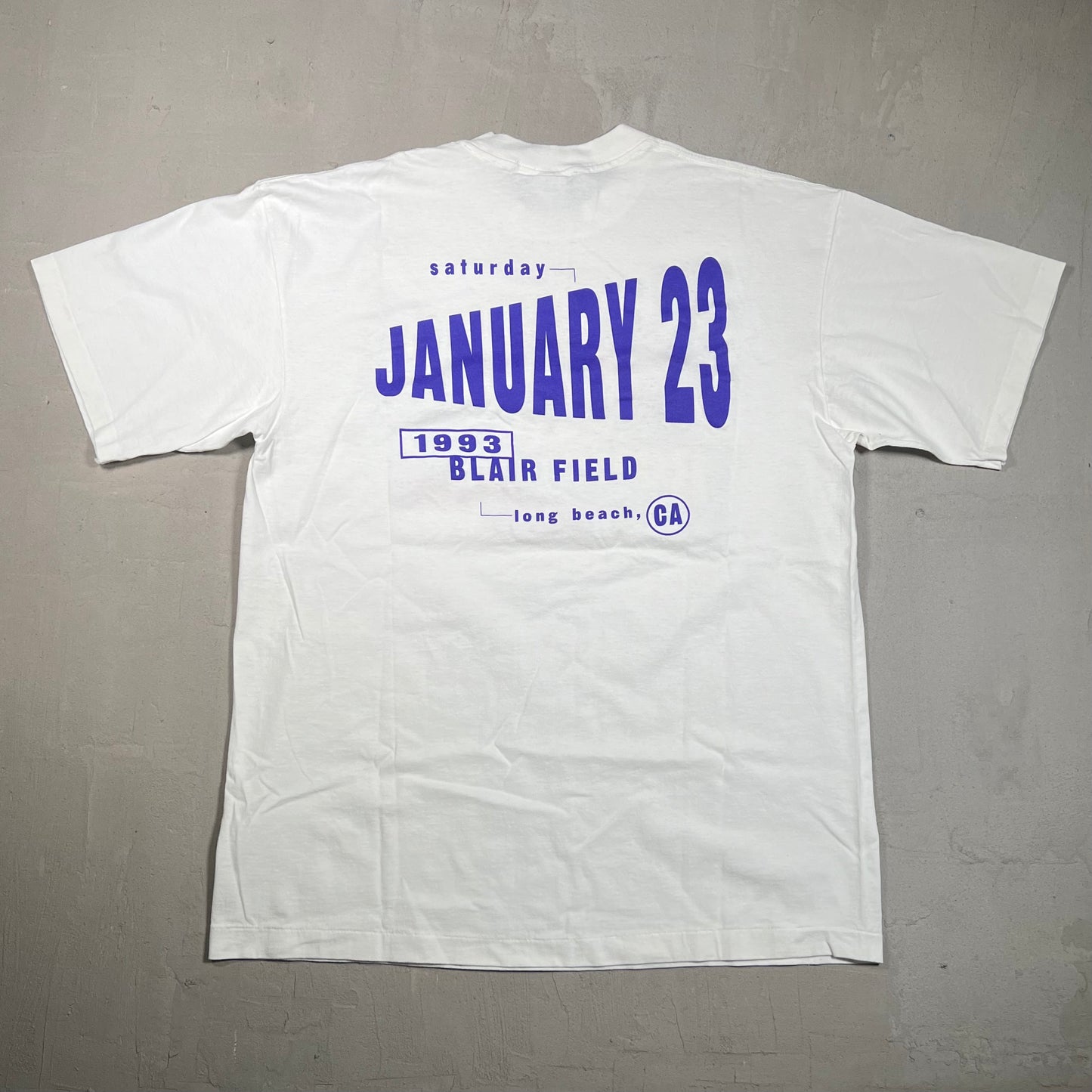 1993 MTV Rock n Jock Softball Challenge White Tee Size XL USED v17167