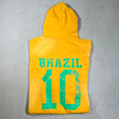 HMDD Rio Gold Brazil Hoodie Size Large USED x18619
