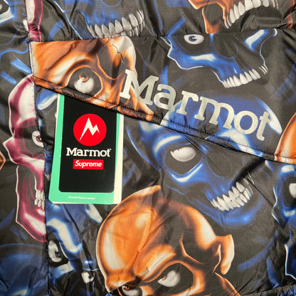 Supreme Marmot 800 Fill Down Parka Multi Color Skull Pile (2025) Size Large NEW x15911