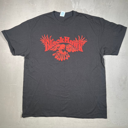 Blackhawk Goodbye Says It All Black Tee Size XL USED v19207