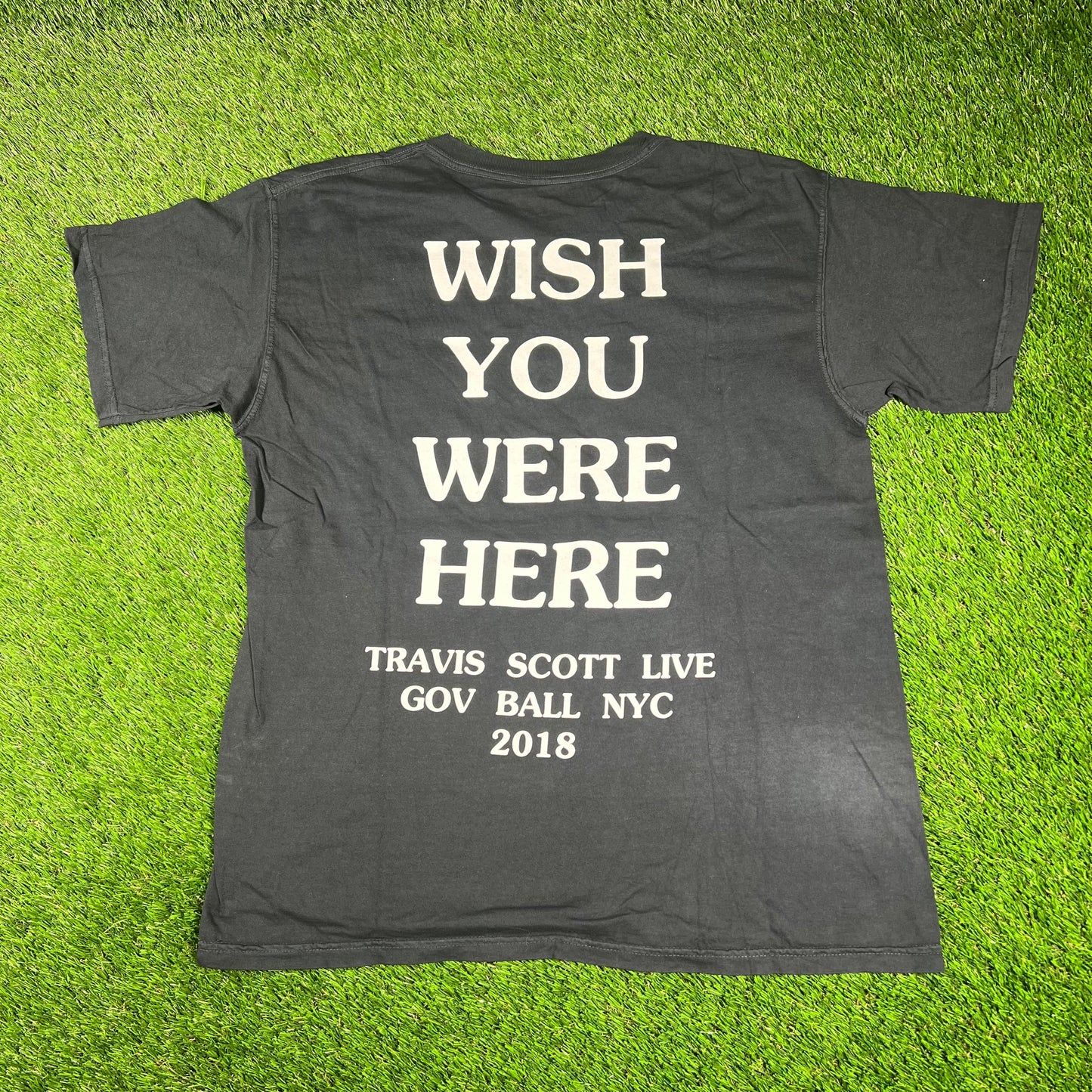 2018 Travis Scott I Went to Astroworld Black Tee Size Large USED x14567
