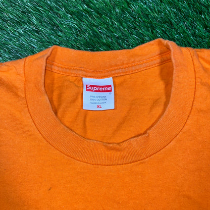 Supreme Orange Est. 1994 Shop Tee (2021) Size XL USED x15805